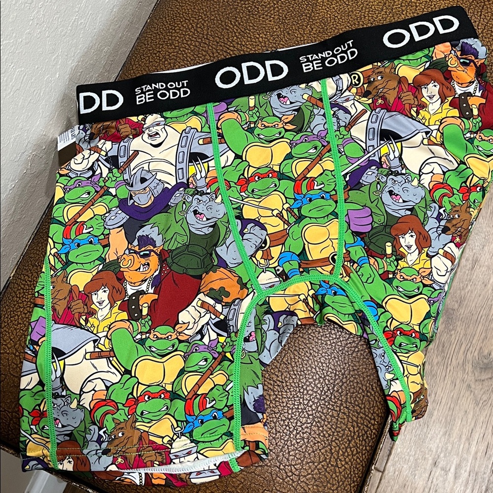 Brand New Odd Nickelodeon Teenage Mutant Ninja Turtles 🐢 Boxer Briefs Underwear!